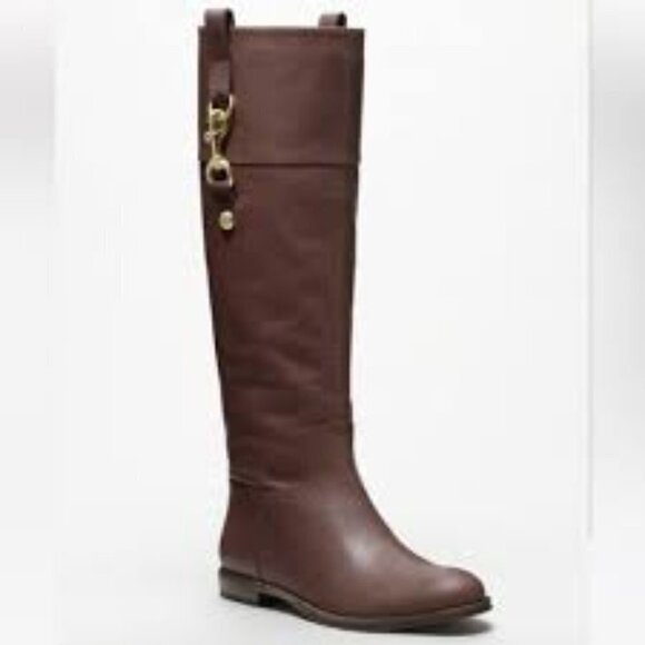 Coach Martta Woman Riding Boots Size 7.5 - Picture 1 of 10